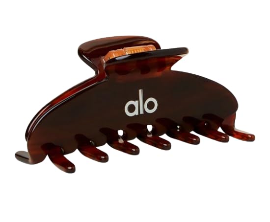 日本未入荷◯再入荷◯alo ブラウン ヘアクリップ 2個セット Amazon.co.jp: Alo Yoga 髪留め アローヨガ クロークリップ 90's Claw
